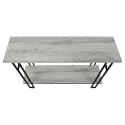 Table console - côtés en forme de h, 1 tablette, rectangulaire - 48