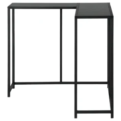 Table console - forme de L, coin, cadre en métal - 36