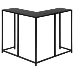 Table console - forme de L, coin, cadre en métal - 36