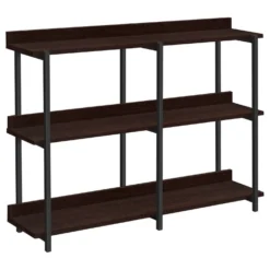 Table console - 3 niveau, étagères, rectangulaire, pieds en métal - 48" l - Monarch