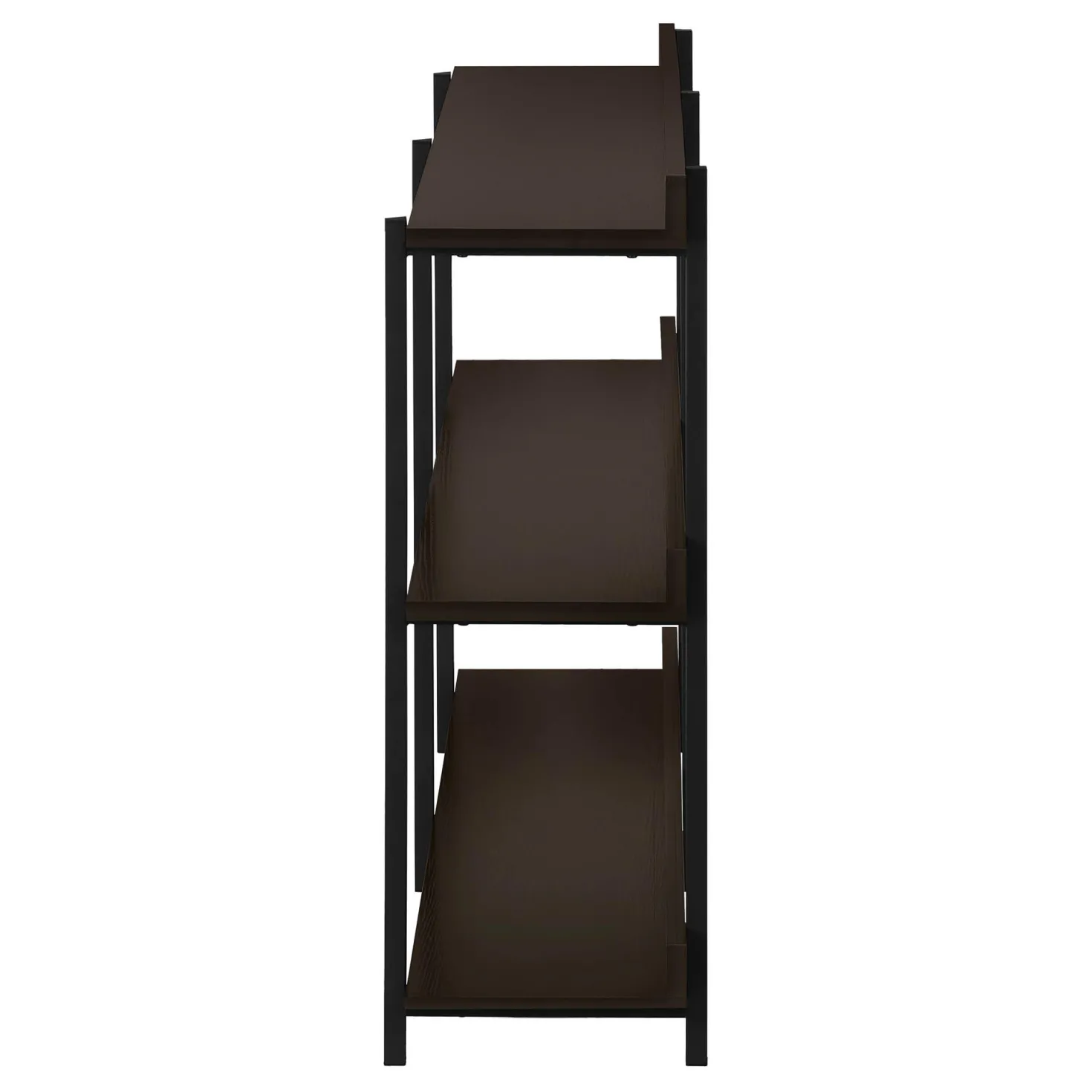 Table console - 3 niveau, étagères, rectangulaire, pieds en métal - 48" l - Monarch