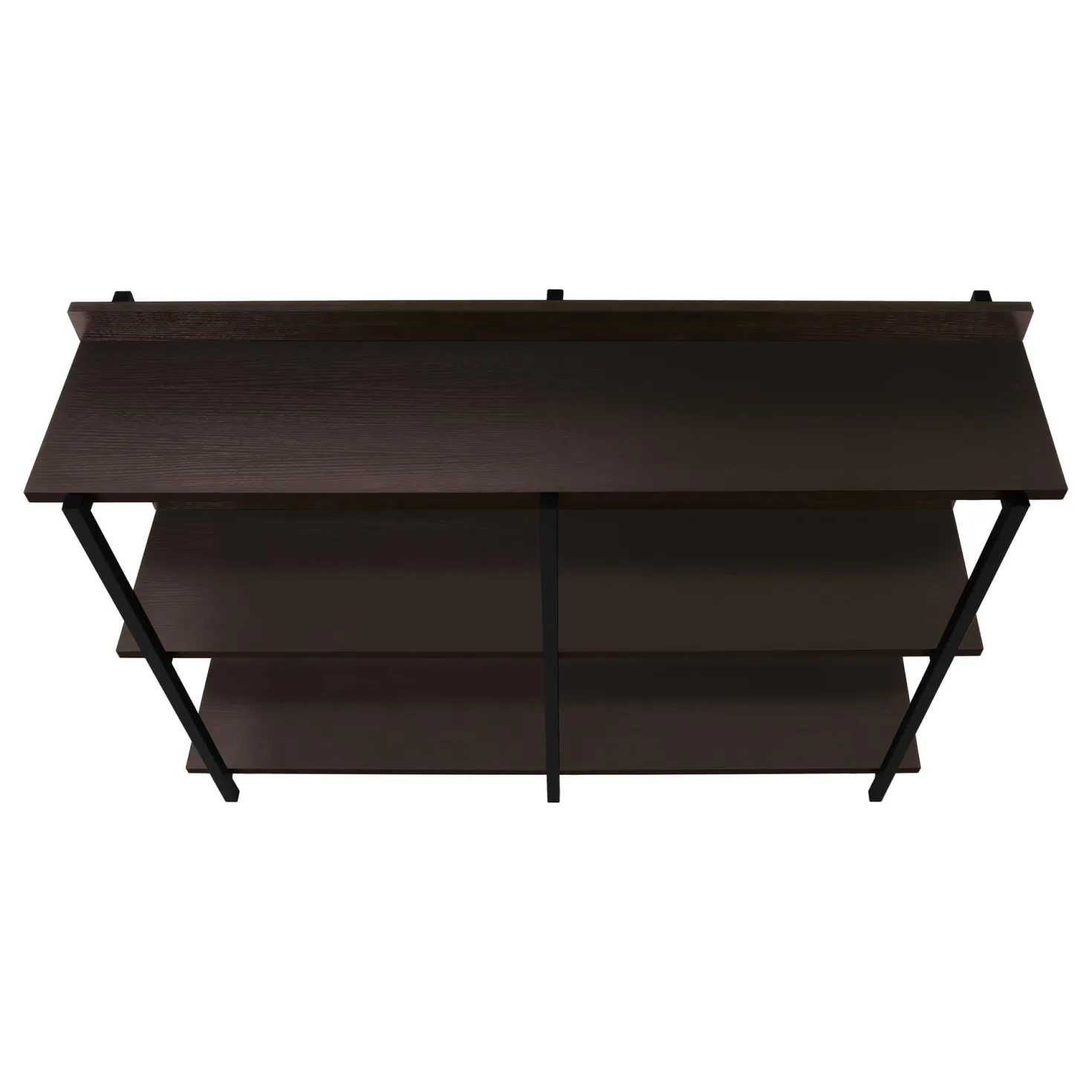 Table console - 3 niveau, étagères, rectangulaire, pieds en métal - 48" l - Monarch