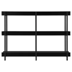Table console - 3 niveau, étagères, rectangulaire, pieds en métal - 48