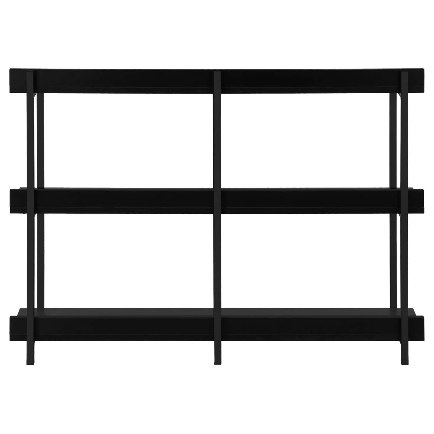 Table console - 3 niveau, étagères, rectangulaire, pieds en métal - 48" l - Monarch
