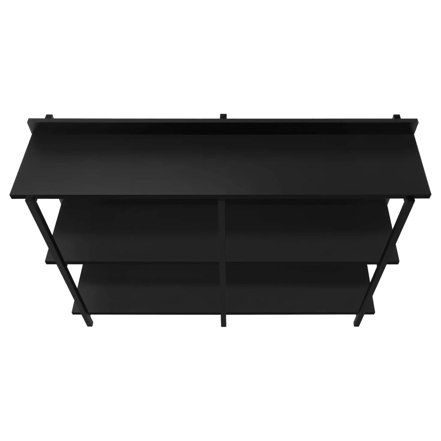 Table console - 3 niveau, étagères, rectangulaire, pieds en métal - 48" l - Monarch