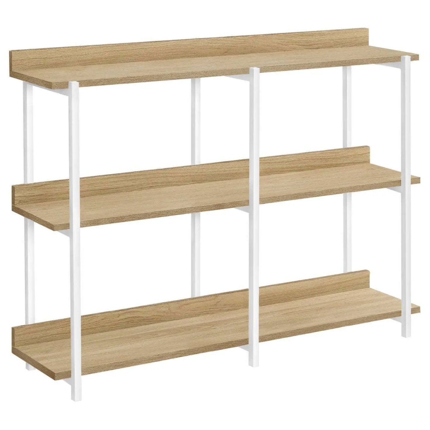 Table console - 3 niveau, étagères, rectangulaire, pieds en métal - 48" l - Monarch