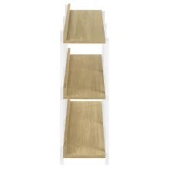 Table console - 3 niveau, étagères, rectangulaire, pieds en métal - 48