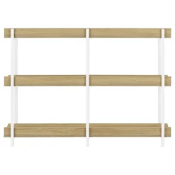 Table console - 3 niveau, étagères, rectangulaire, pieds en métal - 48