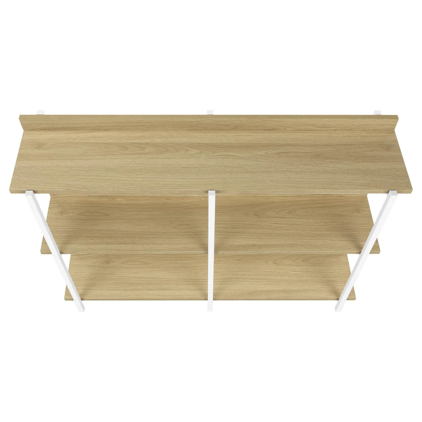 Table console - 3 niveau, étagères, rectangulaire, pieds en métal - 48" l - Monarch