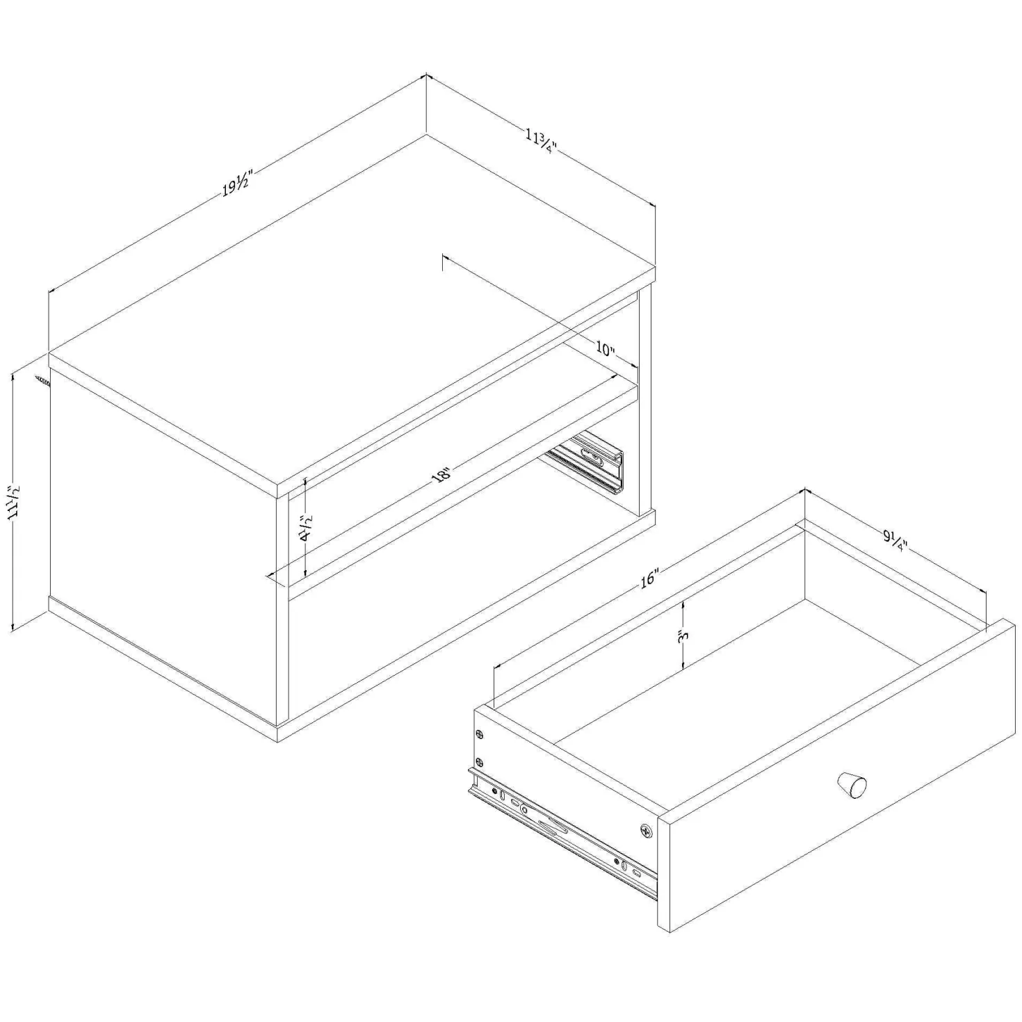 Table d'appoint avec lumières DEL - South Shore