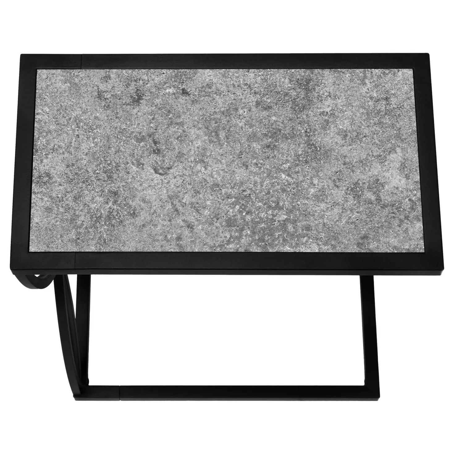 Table d'appoint en c - base avec motif de pétales, rectangulaire - 25"H - fa - Monarch