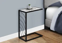 Table d'appoint en c - base avec motif de vagues, rectangulaire - 25