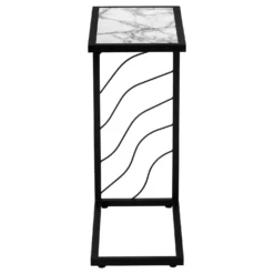 Table d'appoint en c - base avec motif de vagues, rectangulaire - 25