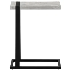 Table d'appoint en c - dessus épais, rectangulaire - 25