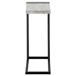 Table d'appoint en c - dessus épais, rectangulaire - 25
