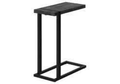 Table d'appoint en c - dessus épais, rectangulaire - 25