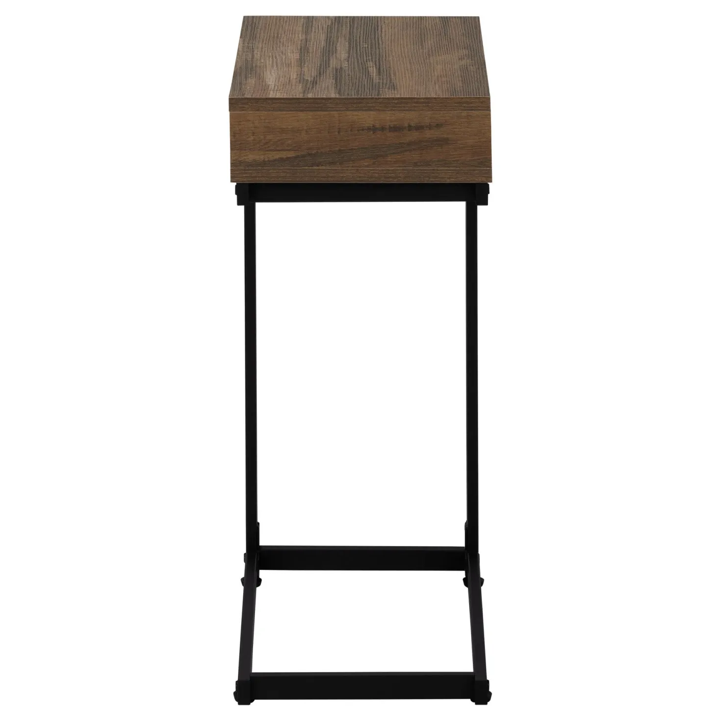 Table d'appoint en c - 1 tiroir de rangement traversant, rectangulaire - 25" - Monarch