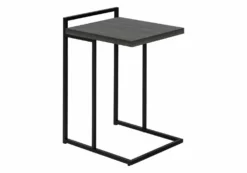 Table d'appoint en forme de c - dessus de panneau épais, large, rectangulai - Monarch