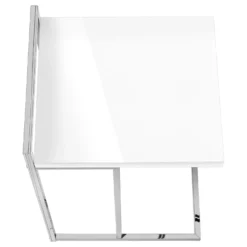 Table d'appoint en forme de c - dessus de panneau épais, large, rectangulai - Monarch
