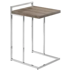 Table d'appoint en forme de c - dessus de panneau épais, large, rectangulai - Monarch