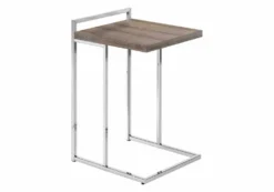Table d'appoint en forme de c - dessus de panneau épais, large, rectangulai - Monarch