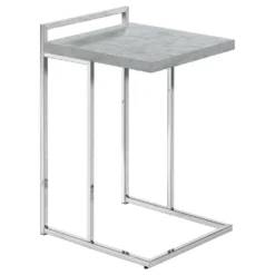 Table d'appoint en forme de c - dessus de panneau épais, large, rectangulai - Monarch