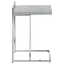 Table d'appoint en forme de c - dessus de panneau épais, large, rectangulai - Monarch