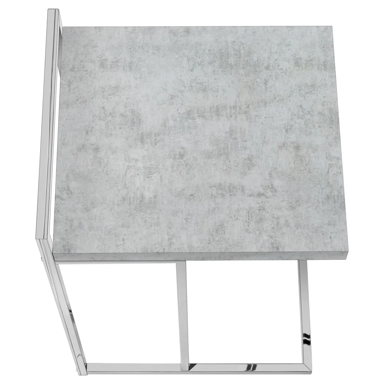 Table d'appoint en forme de c - dessus de panneau épais, large, rectangulai - Monarch