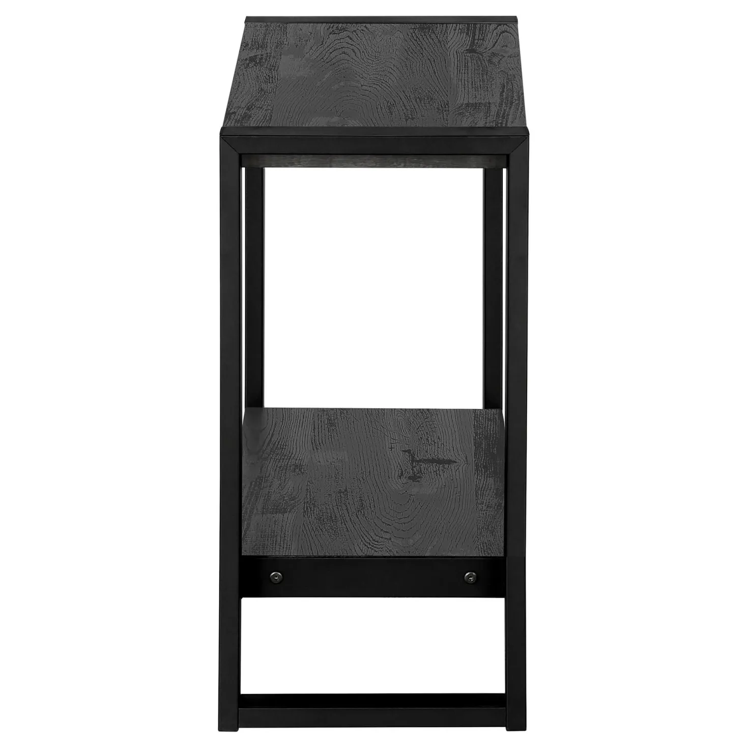 Table d'appoint - faux bois noir, métal noir - Monarch