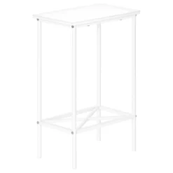 Table d'appoint - 24"H, blanc, métal blanc - Monarch