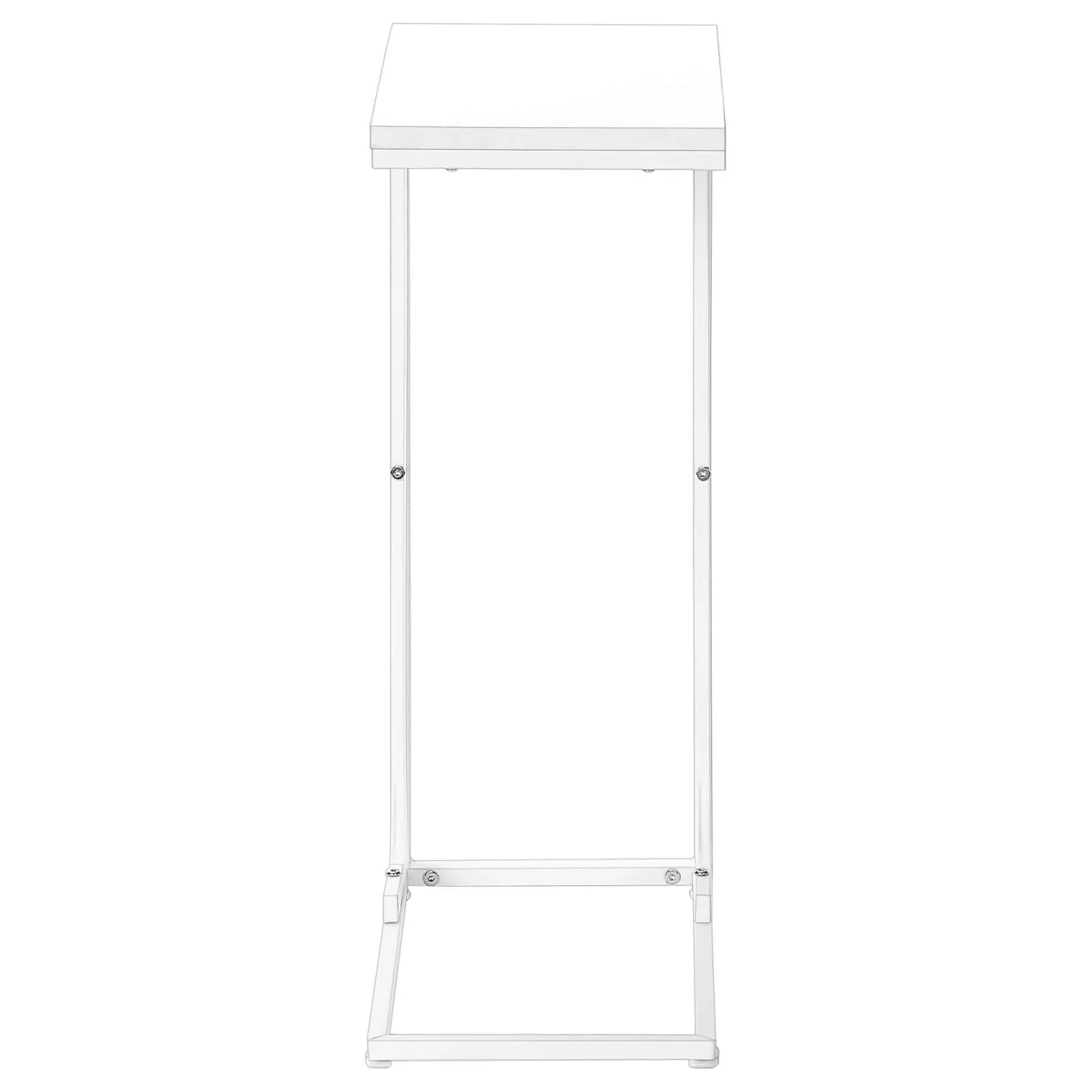 Table d'appoint - 25"H, blanc, métal blanc - Monarch