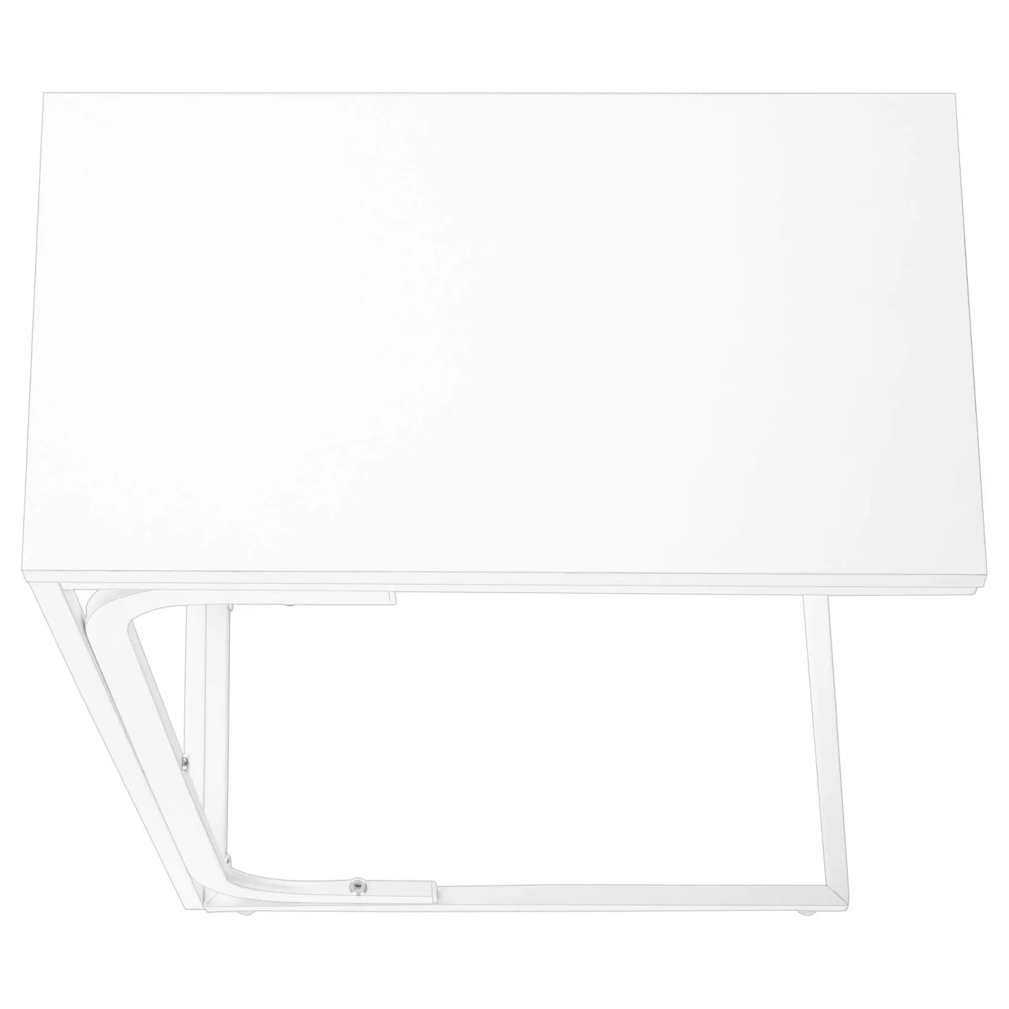 Table d'appoint - 25"H, blanc, métal blanc - Monarch