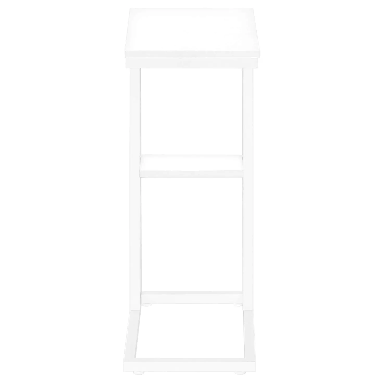 Table d'appoint - 25"H, blanc, métal blanc - Monarch