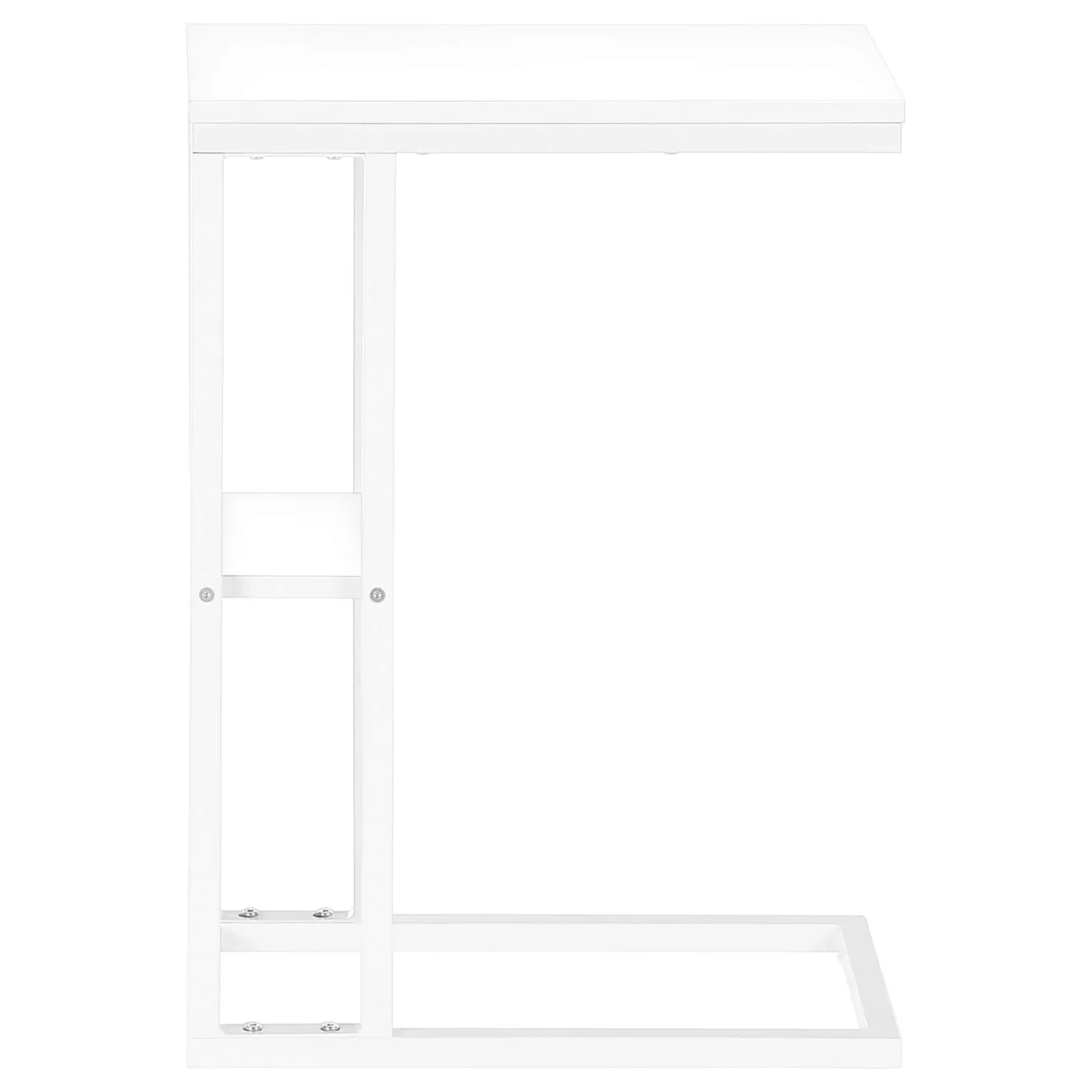 Table d'appoint - 25"H, blanc, métal blanc - Monarch