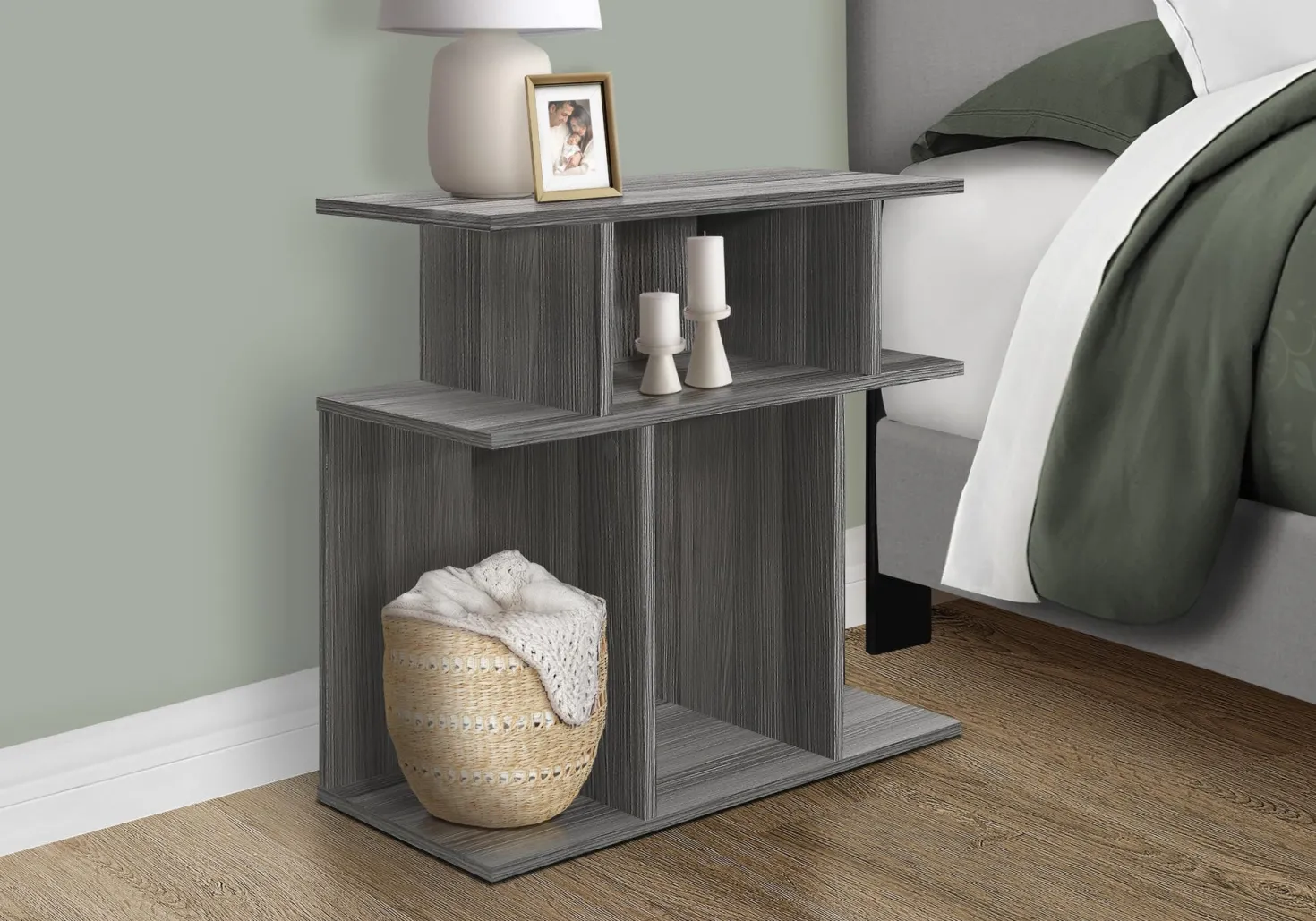 Table d'appoint - 24"H, gris - Monarch