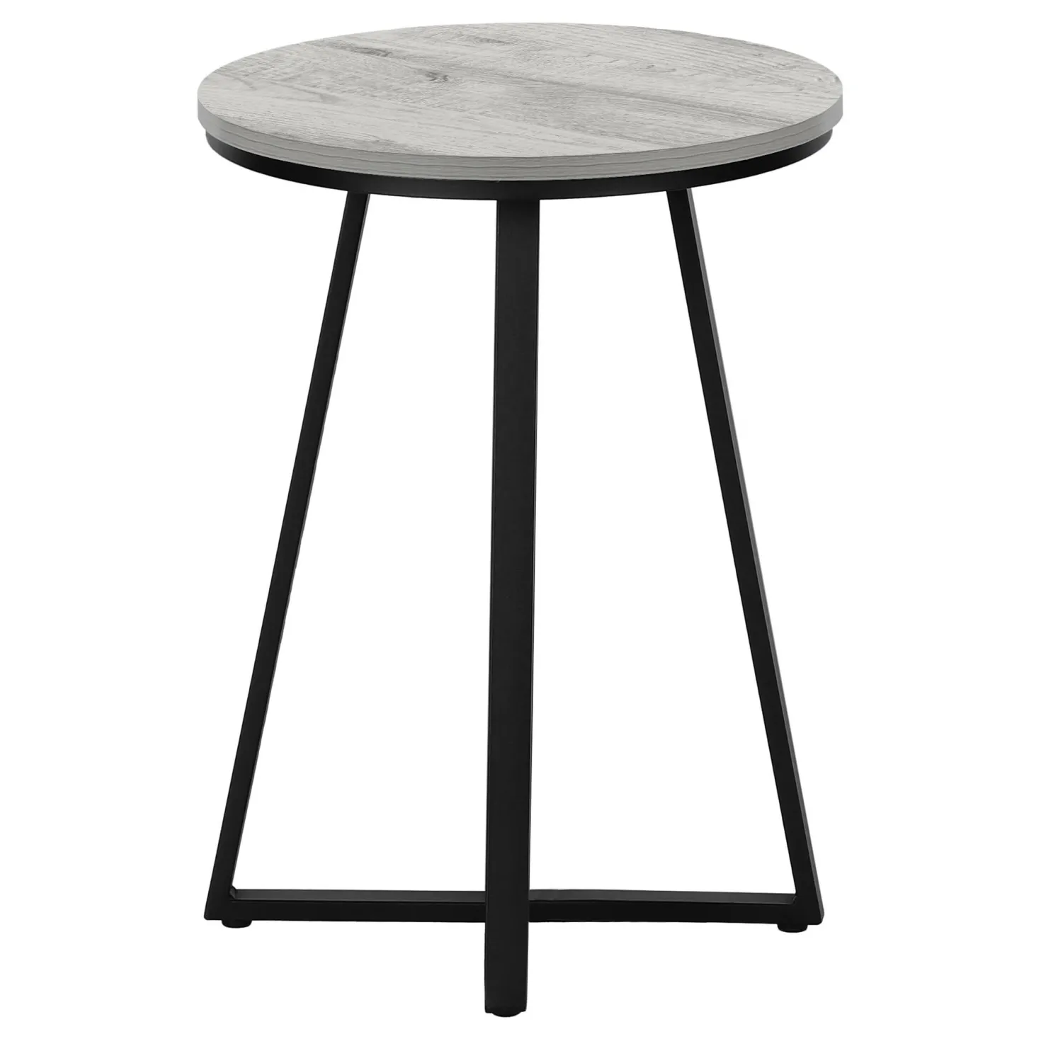 Table d'appoint - 22"H, gris, métal noir - Monarch