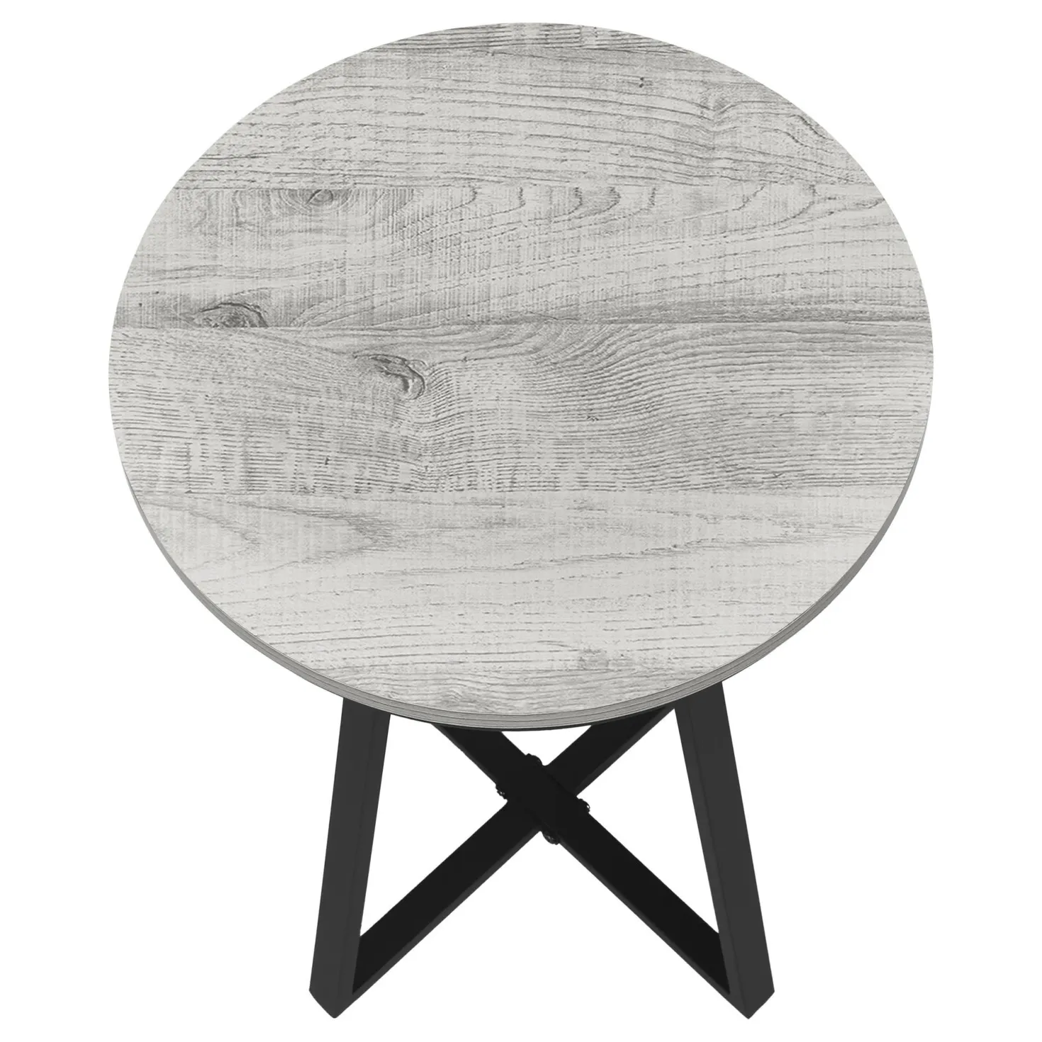 Table d'appoint - 22"H, gris, métal noir - Monarch