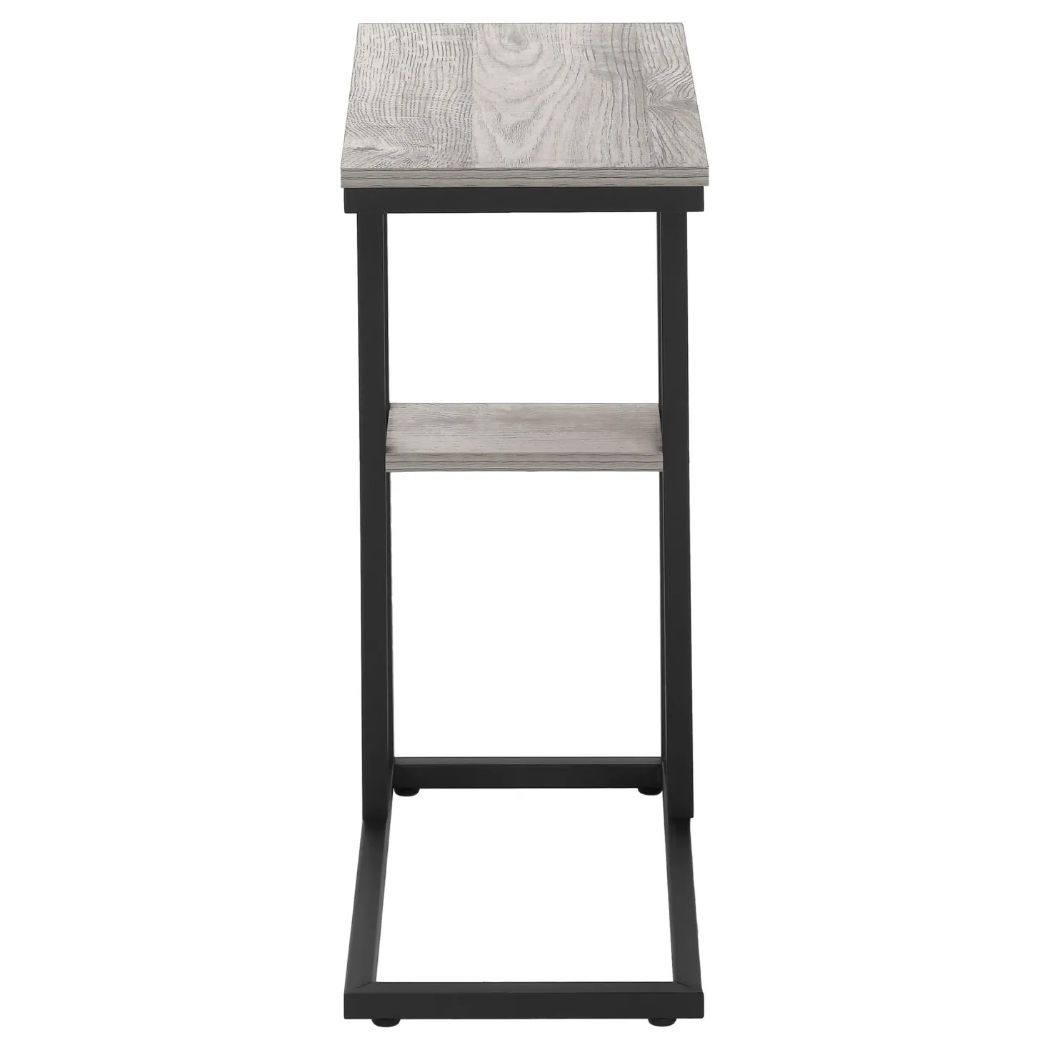 Table d'appoint - 25"H, gris, métal noir - Monarch
