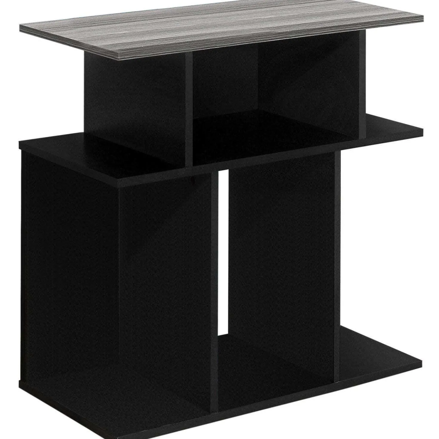 Table d'appoint - 24"H, noir, dessus gris - Monarch