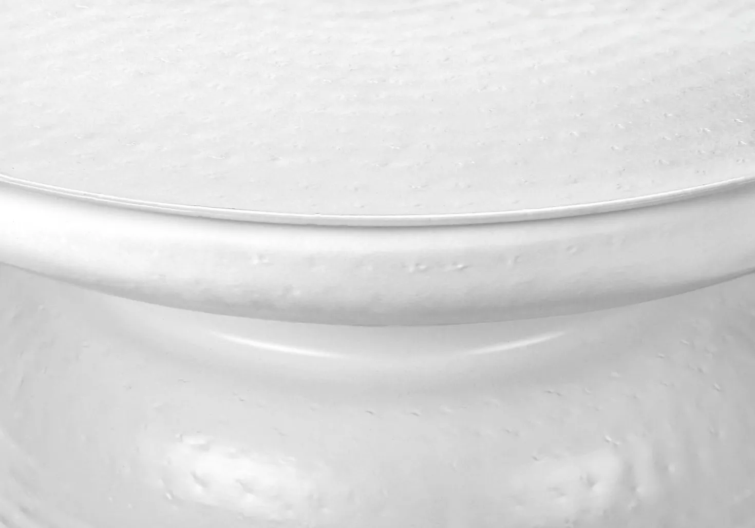Table d'appoint - 22"H, table de bout drum métal blanc - Monarch