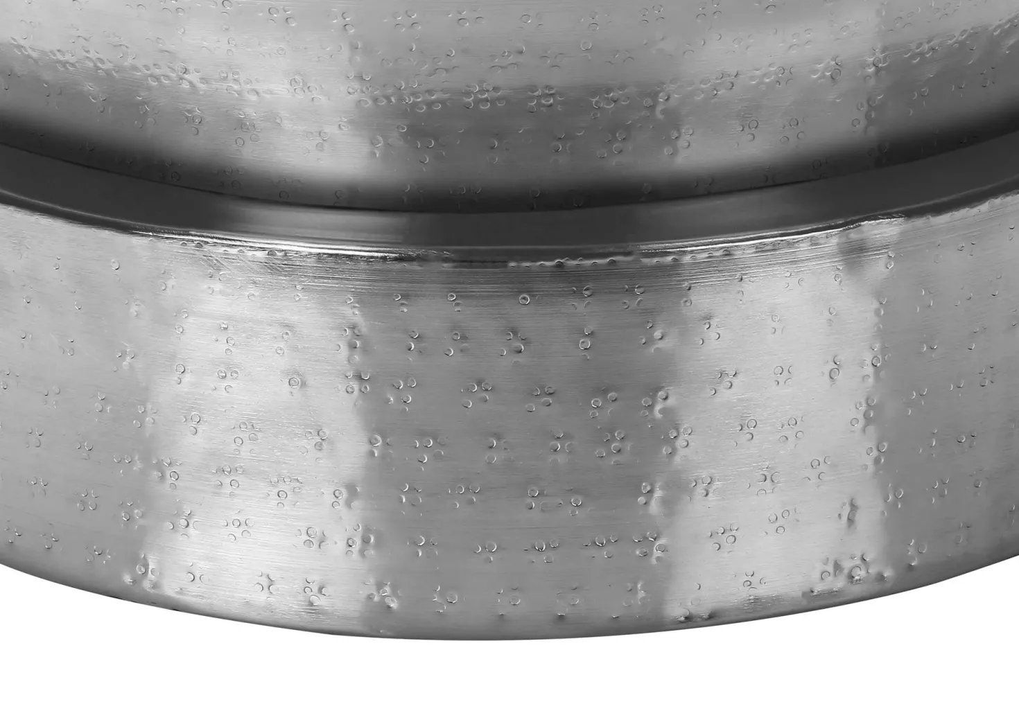 Table d'appoint - 22"H, table de bout drum métal chrome - Monarch
