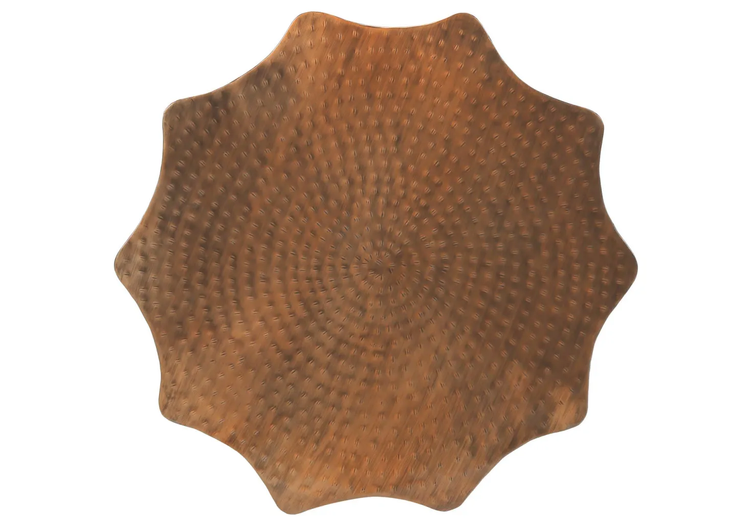 Table d'appoint - 22"H, table de bout drum métal cuivre - Monarch