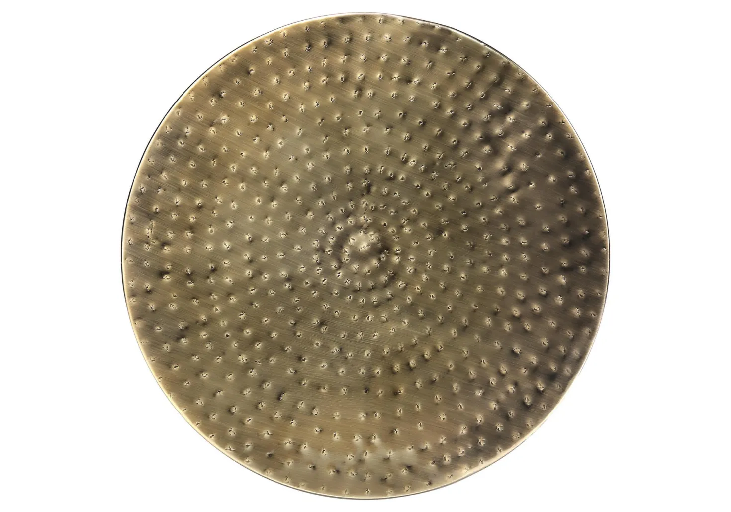 Table d'appoint - 22"H, table de bout drum métal doré - Monarch