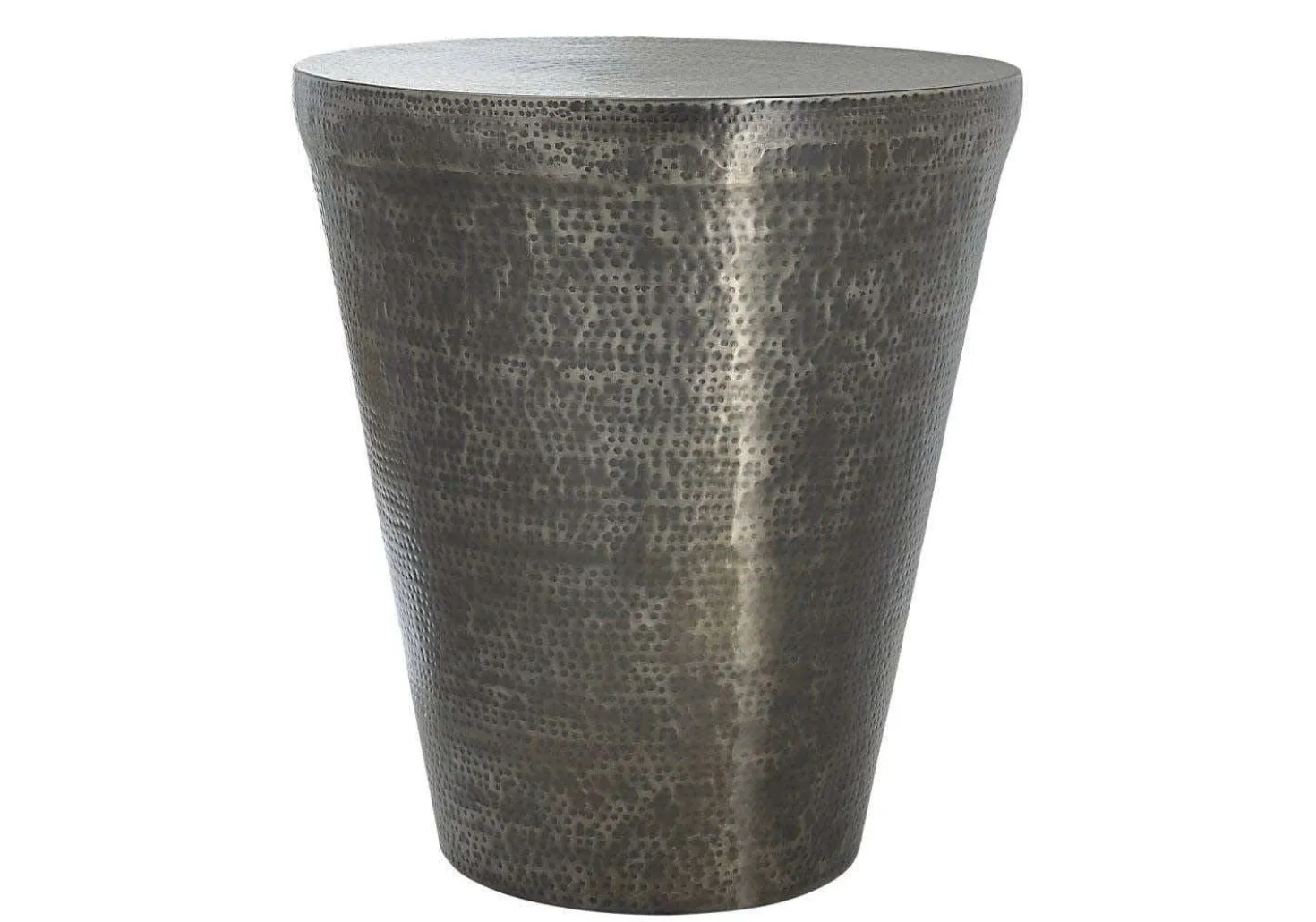 Table d'appoint - 22"H, table de bout drum métal gris - Monarch