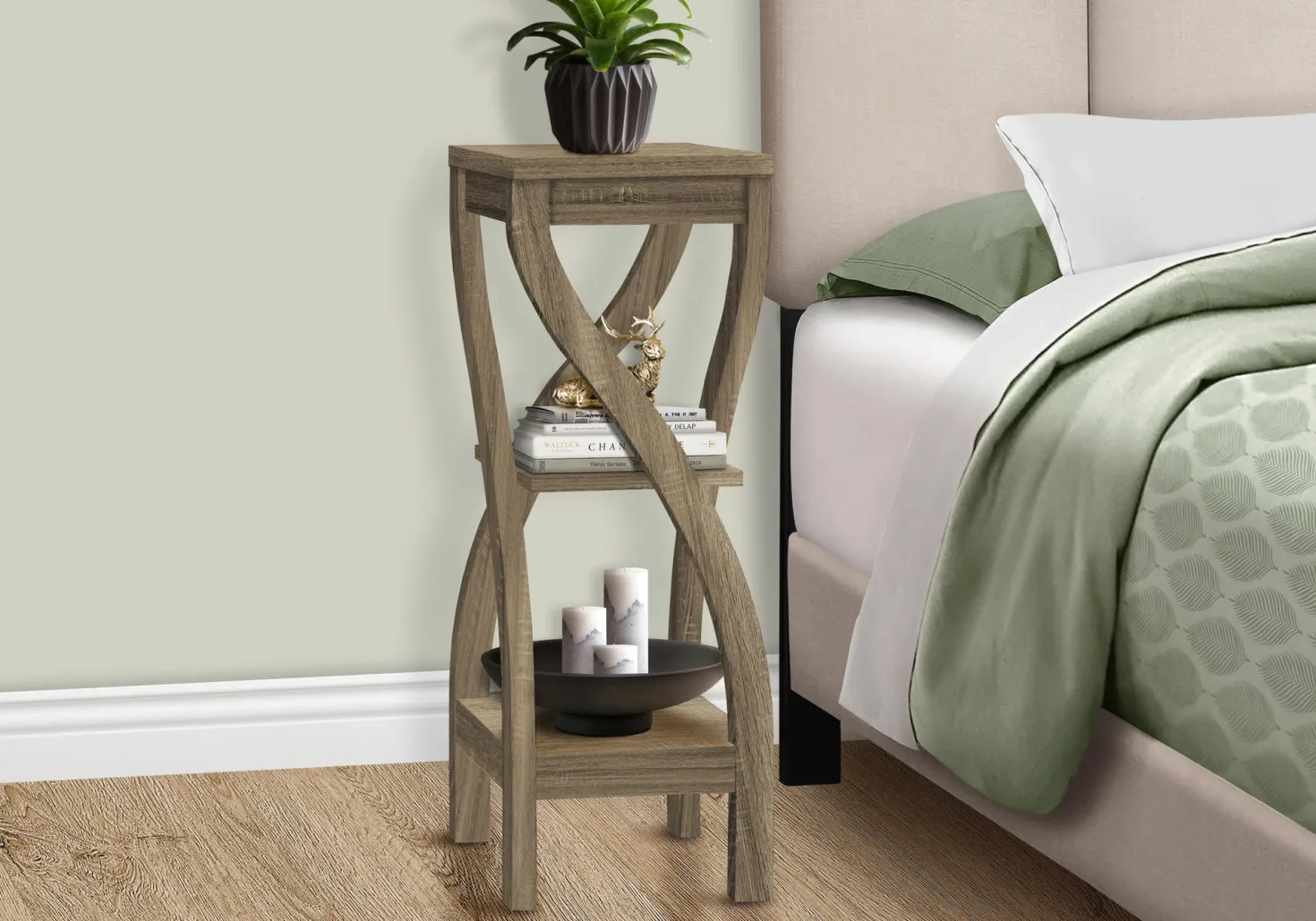 Table d'appoint - 32"H, taupe foncé - Monarch
