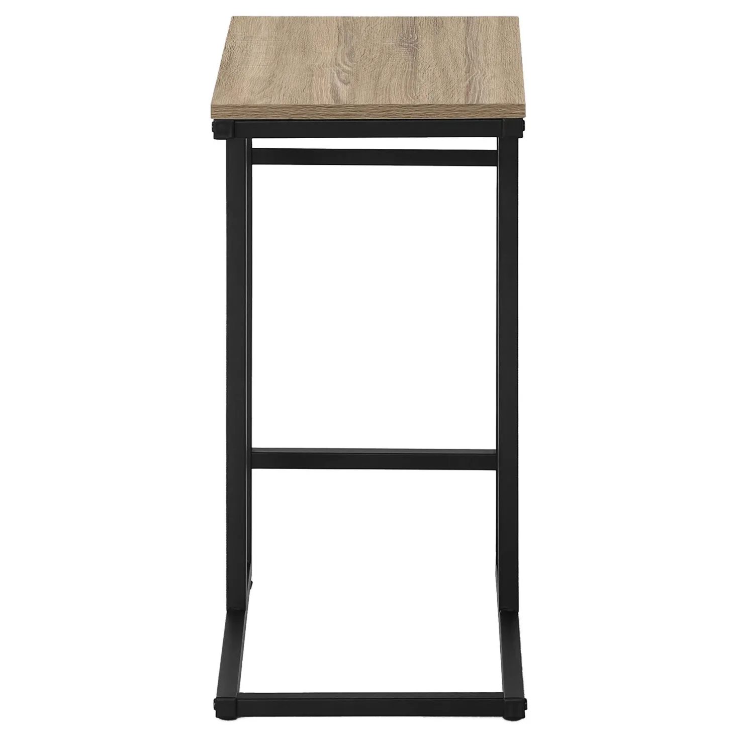 Table d'appoint - 24"H, taupe foncé, métal noir - Monarch