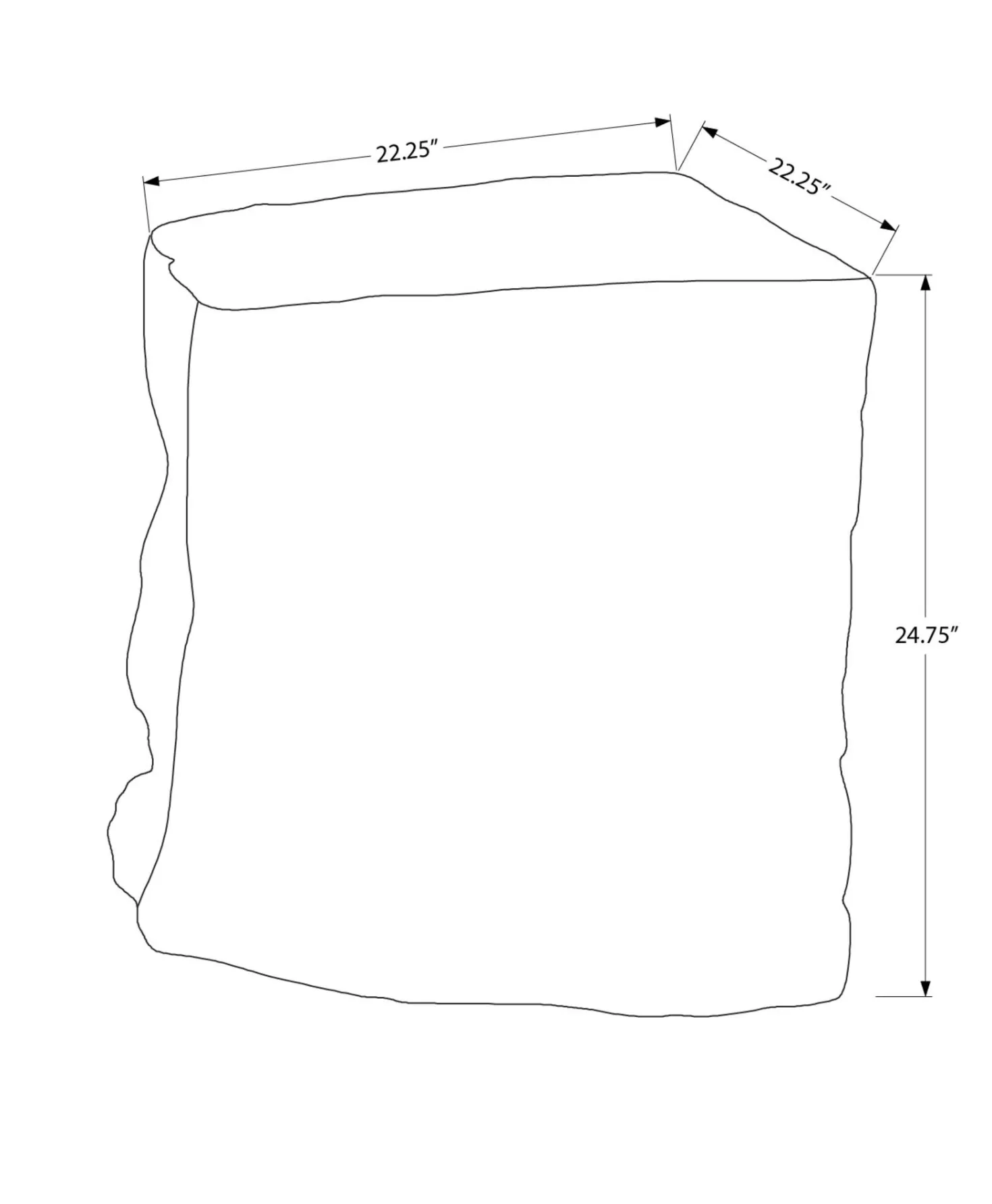Table d'appoint intérieur ou extérieur 25"h - Monarch
