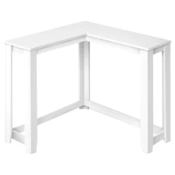 Table d'appoint - 48"L, console de coin blanc - Monarch