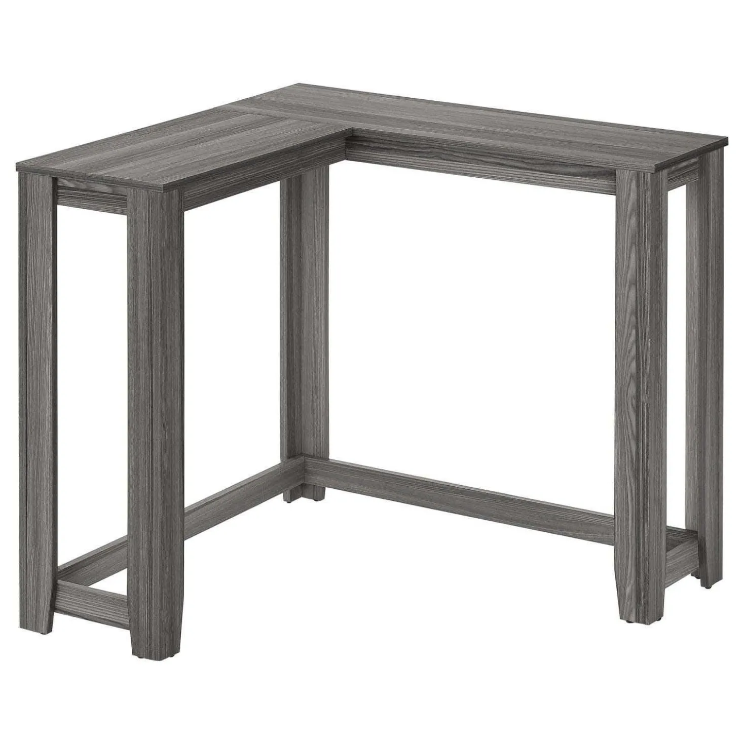 Table d'appoint - 48"L, console de coin gris - Monarch