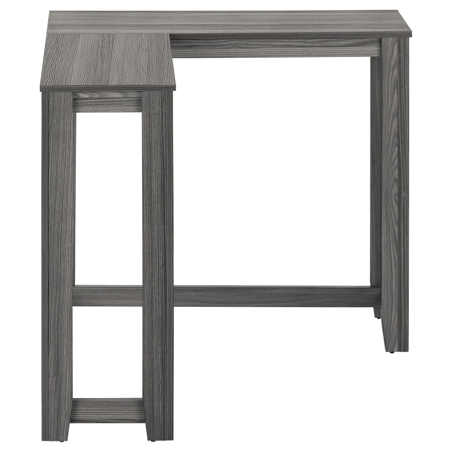 Table d'appoint - 48"L, console de coin gris - Monarch